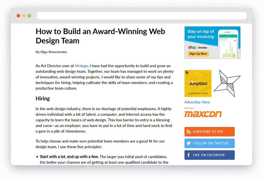 Copywriting & Content project by IO Technologies