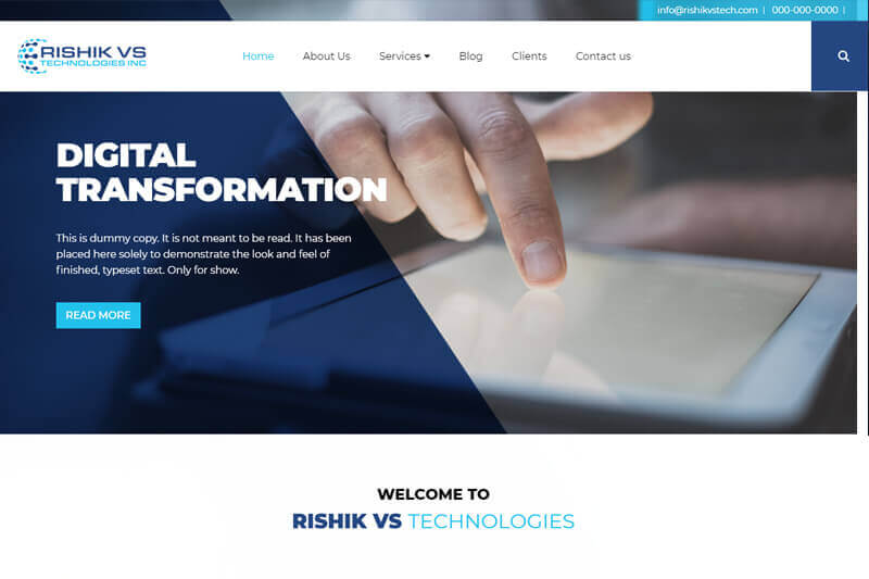 Web Development project by IO Technologies
